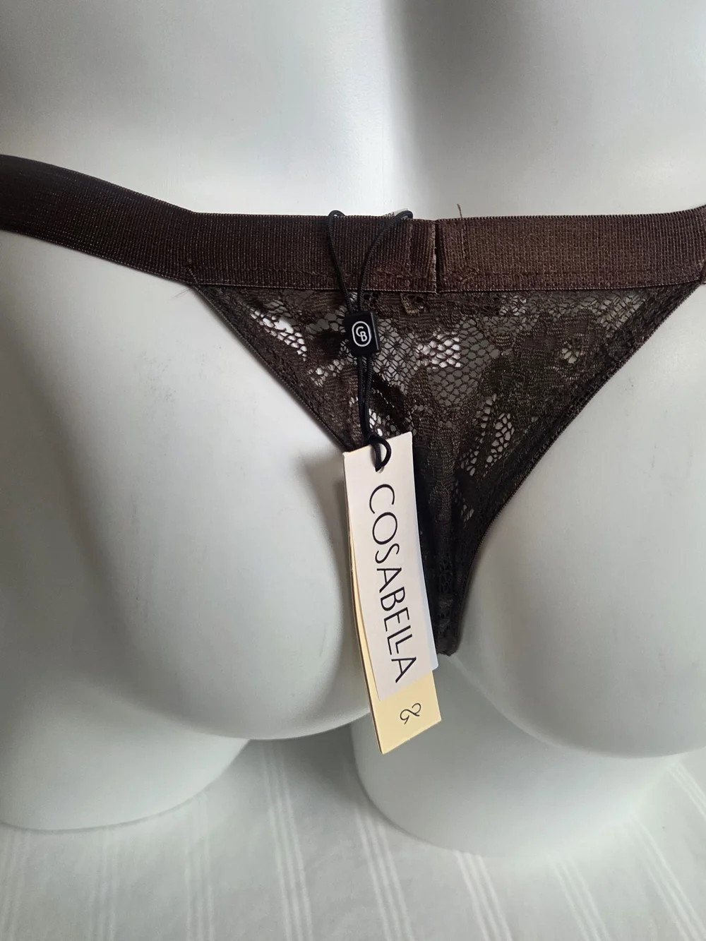 Cosabella Brown Lace Men's Thong